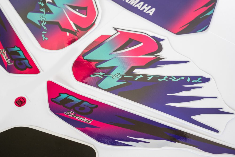 Yamaha DT 175 Holographic - Super Trail Japanese Writing Decal Kit 1985 - 2005